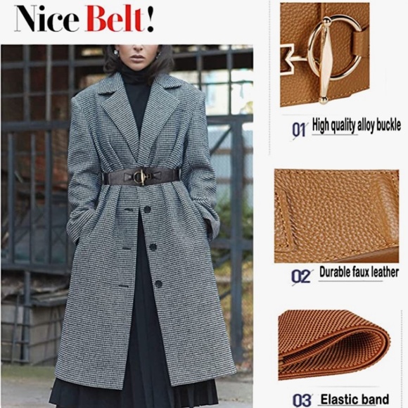 Women\'s Belt, Wide Belt Vintage Girdle Belt Belt Elastic Leather Belt main image 6